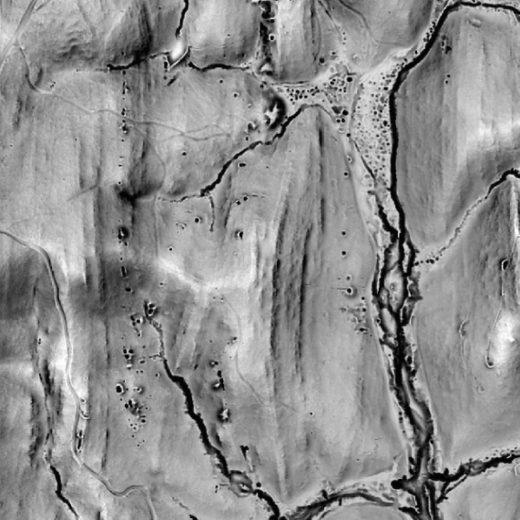 Sky View Factor: the same Victorian ground rendered as Sky View Factor